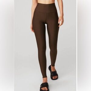 Alo 7/8 High-Waist Airlift Leggings Espresso Hi-Rise Waisted Skinny Tights Pants